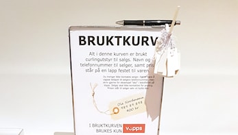 Nå kan du selge brukt curlingutstyr i hallen